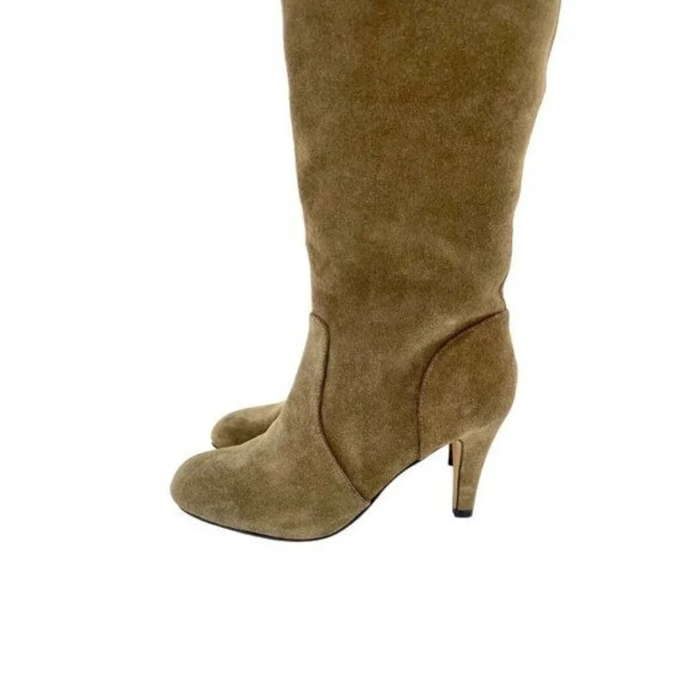 Vince Camuto Cherline Brown Suede Leather Over the Knee Boots SZ 6 New